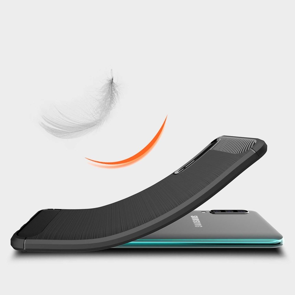TPU Case für Samsung Galaxy A50 Carbon Skin Brushed Hülle