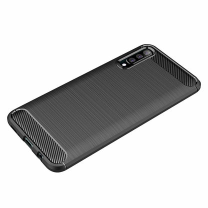 TPU Case für Samsung Galaxy A50 Carbon Skin Brushed Hülle