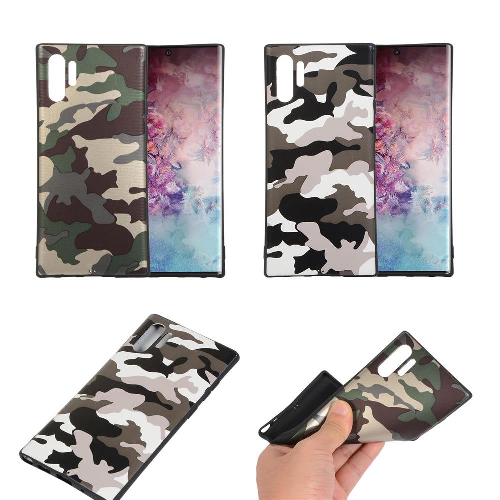 TPU Case für Samsung Galaxy Note 10 PLUS Camouflage Muster Flexi Handyhülle