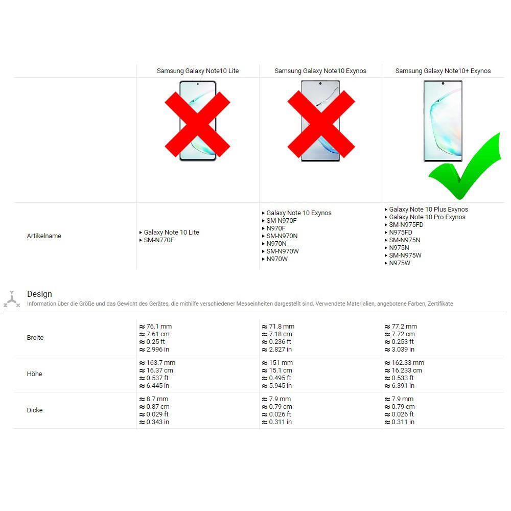 TPU Case für Samsung Galaxy Note 10 PLUS Camouflage Muster Flexi Handyhülle