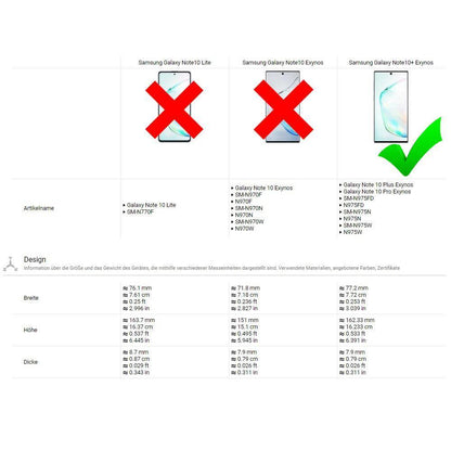 TPU Case für Samsung Galaxy Note 10 PLUS Camouflage Muster Flexi Handyhülle