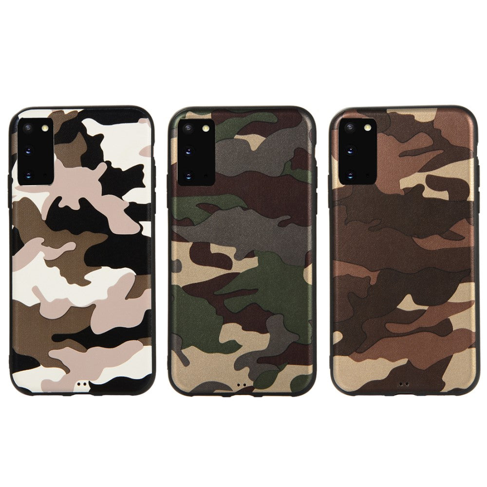 TPU Case für Samsung Galaxy S20 Camouflage Muster Flexi Handyhülle Army Cover