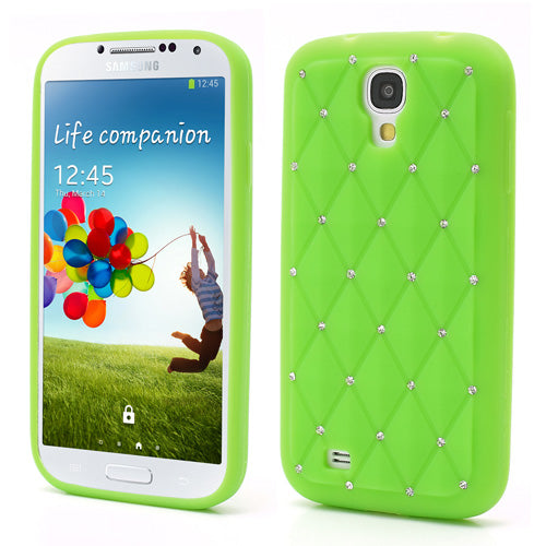 Silikon Case für Samsung Galaxy S4 I9500 I9505 Rhinestone Rhombus