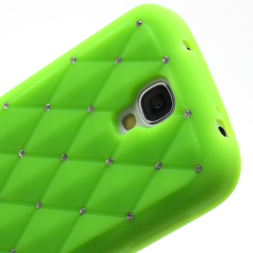 Silikon Case für Samsung Galaxy S4 I9500 I9505 Rhinestone Rhombus