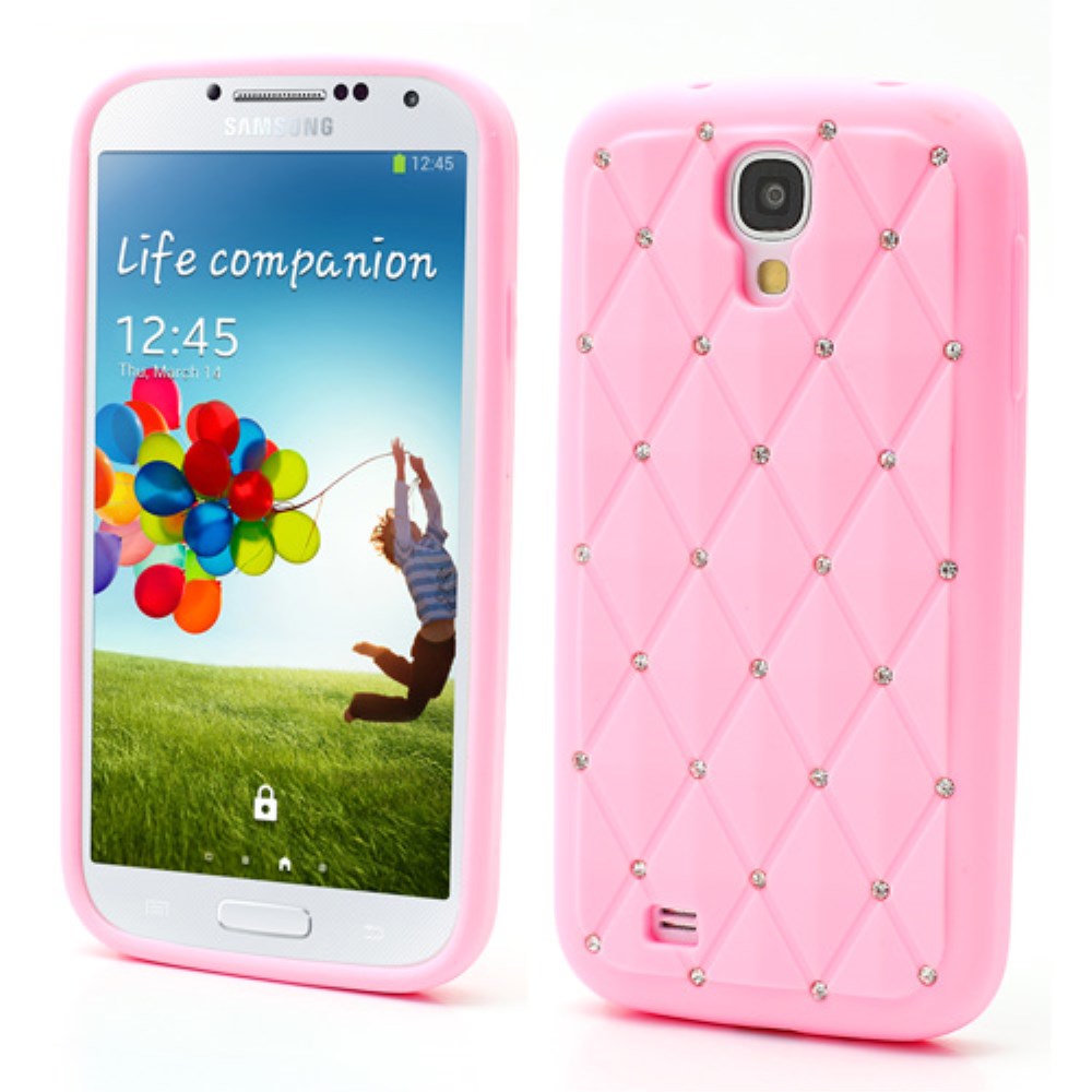 Silikon Case für Samsung Galaxy S4 I9500 I9505 Rhinestone Rhombus