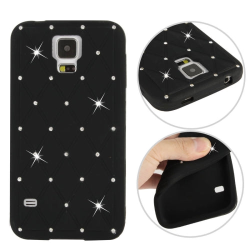 Silikon Case für Samsung Galaxy S5 Rhinestone Rhombus