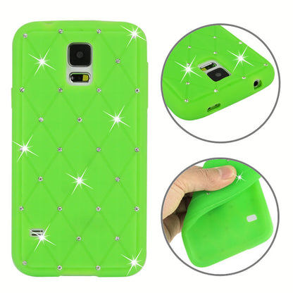 Silikon Case für Samsung Galaxy S5 Rhinestone Rhombus