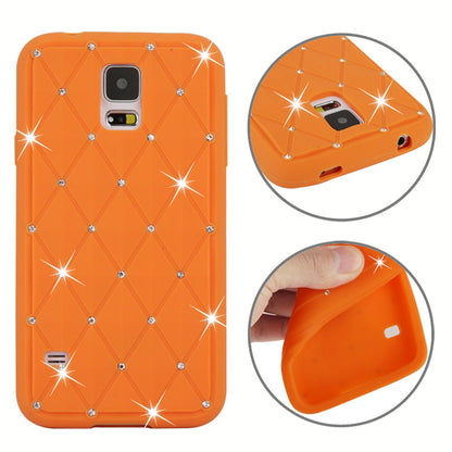 Silikon Case für Samsung Galaxy S5 Rhinestone Rhombus