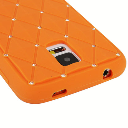 Silikon Case für Samsung Galaxy S5 Rhinestone Rhombus