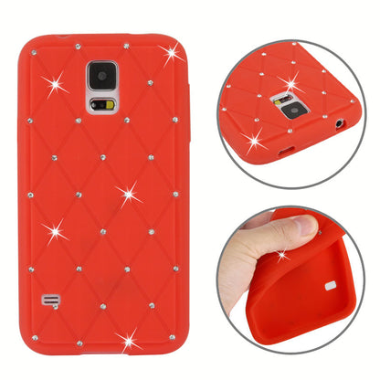 Silikon Case für Samsung Galaxy S5 Rhinestone Rhombus