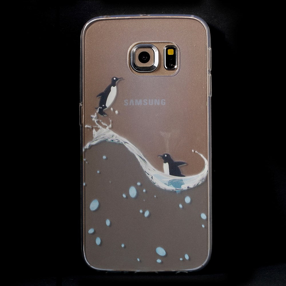 TPU Gel Case für Samsung Galaxy S6 Edge G925 Tiere Meer Skin