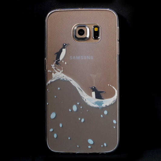 TPU Gel Case für Samsung Galaxy S6 Edge G925 Tiere Meer Skin