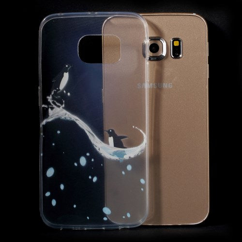 TPU Gel Case für Samsung Galaxy S6 Edge G925 Tiere Meer Skin