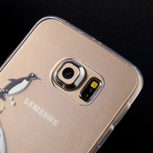 TPU Gel Case für Samsung Galaxy S6 Edge G925 Tiere Meer Skin