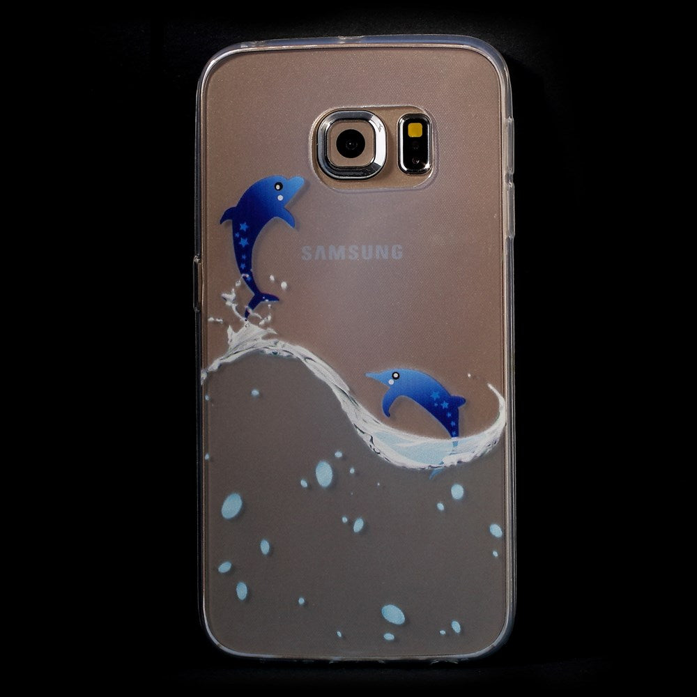 TPU Gel Case für Samsung Galaxy S6 Edge G925 Tiere Meer Skin