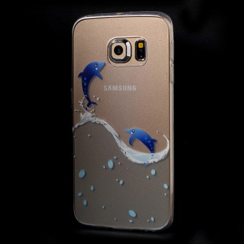 TPU Gel Case für Samsung Galaxy S6 Edge G925 Tiere Meer Skin