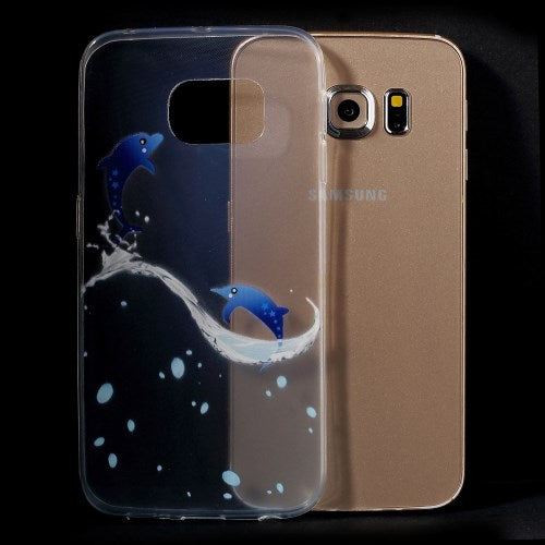 TPU Gel Case für Samsung Galaxy S6 Edge G925 Tiere Meer Skin