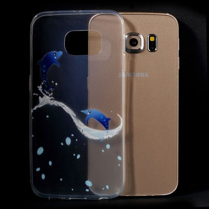 TPU Gel Case für Samsung Galaxy S6 Edge G925 Tiere Meer Skin