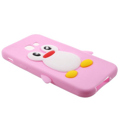 Silikon Case für Samsung Galaxy A3 A320 (2017) Soft Cute 3D Pinguin