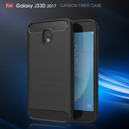 TPU Case für Samsung Galaxy J3 J330 (2017) Carbon Skin Brushed