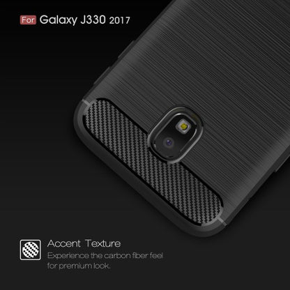 TPU Case für Samsung Galaxy J3 J330 (2017) Carbon Skin Brushed