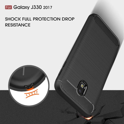 TPU Case für Samsung Galaxy J3 J330 (2017) Carbon Skin Brushed