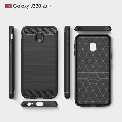 TPU Case für Samsung Galaxy J3 J330 (2017) Carbon Skin Brushed