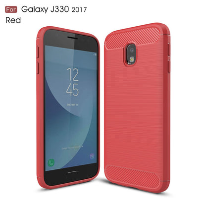 TPU Case für Samsung Galaxy J3 J330 (2017) Carbon Skin Brushed