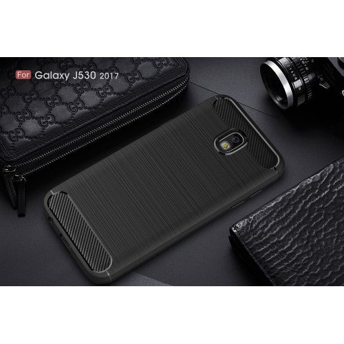 TPU Case für Samsung Galaxy J5 J530 (2017) Carbon Skin Brushed