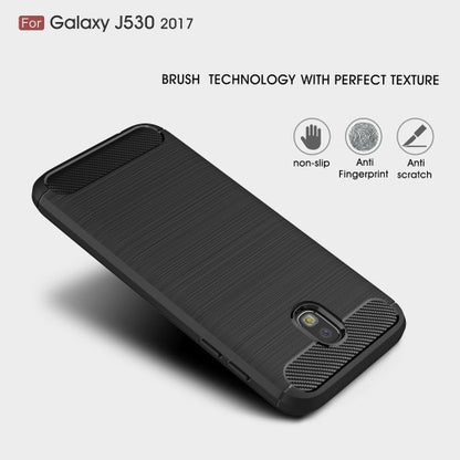 TPU Case für Samsung Galaxy J5 J530 (2017) Carbon Skin Brushed