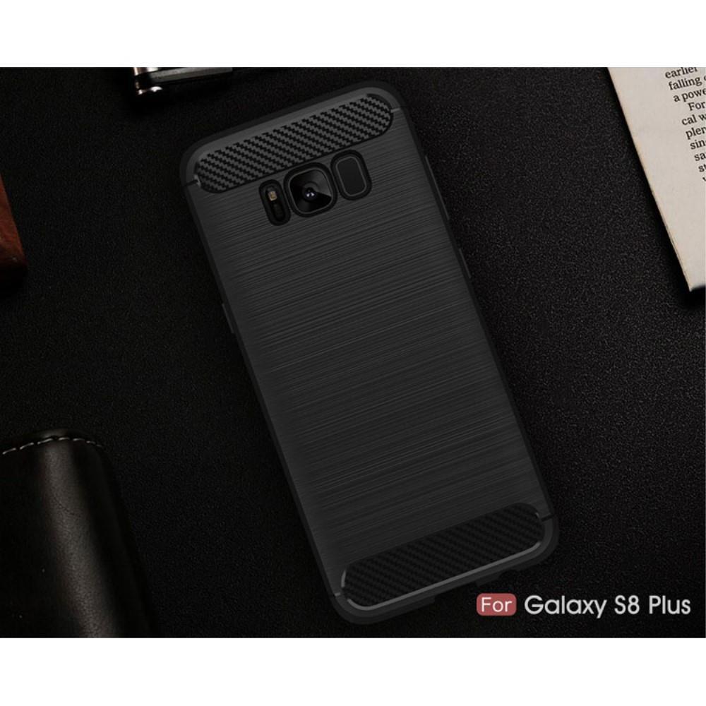 TPU Case für Samsung Galaxy S8 PLUS G955 Carbon Skin Brushed
