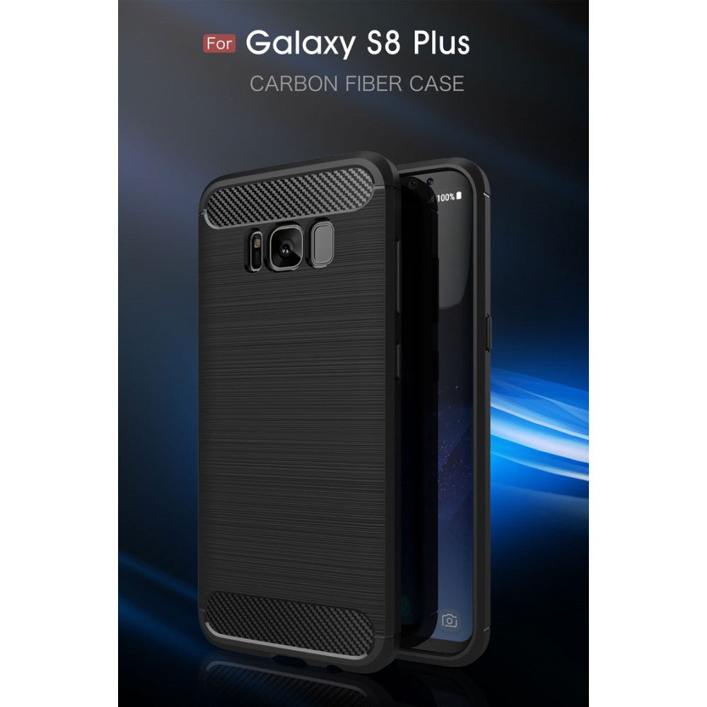 TPU Case für Samsung Galaxy S8 PLUS G955 Carbon Skin Brushed