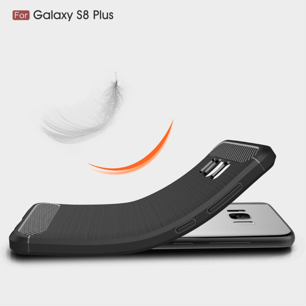TPU Case für Samsung Galaxy S8 PLUS G955 Carbon Skin Brushed