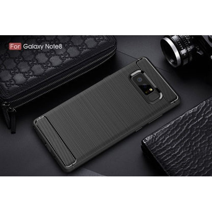 TPU Case für Samsung Galaxy Note 8 Carbon Skin Brushed