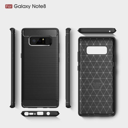 TPU Case für Samsung Galaxy Note 8 Carbon Skin Brushed