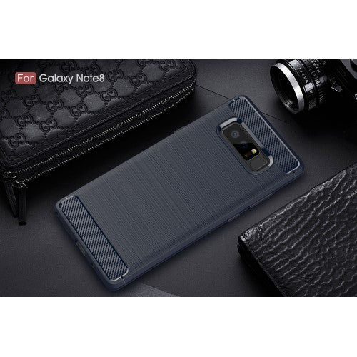 TPU Case für Samsung Galaxy Note 8 Carbon Skin Brushed