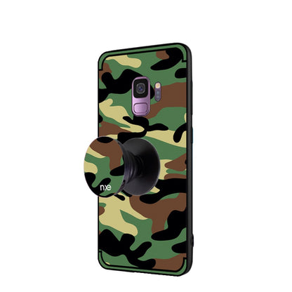 TPU Case für Samsung Galaxy S9 G960 NXE Camouflage Kickstand