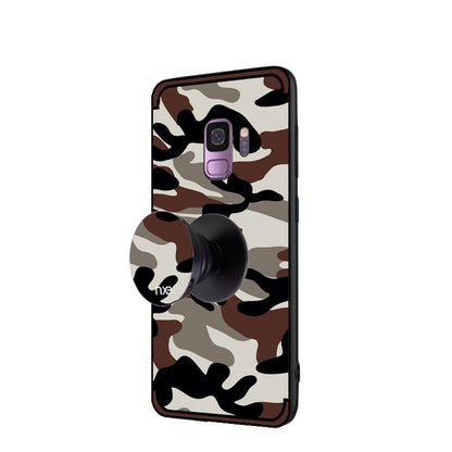 TPU Case für Samsung Galaxy S9 G960 NXE Camouflage Kickstand