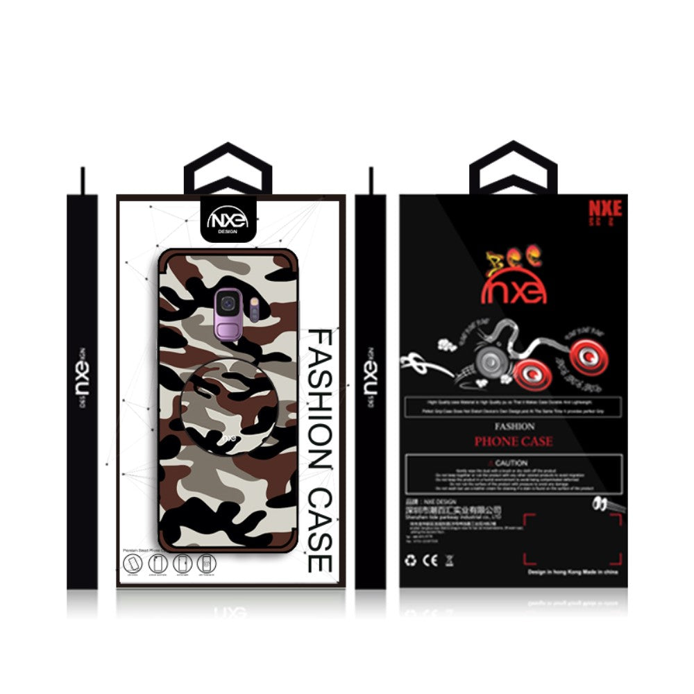 TPU Case für Samsung Galaxy S9 G960 NXE Camouflage Kickstand