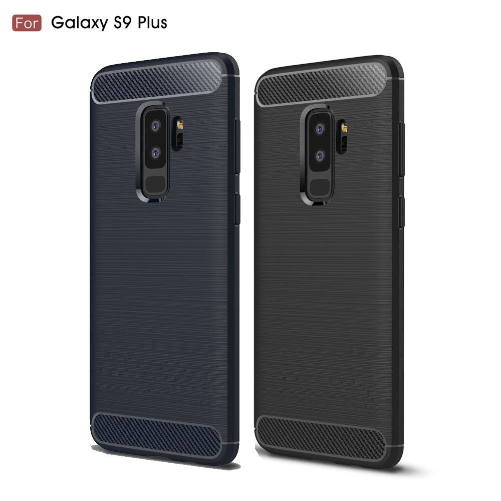TPU Case für Samsung Galaxy S9 PLUS G965 Carbon Skin Brushed