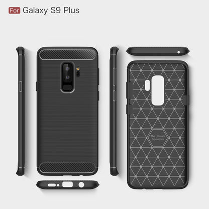 TPU Case für Samsung Galaxy S9 PLUS G965 Carbon Skin Brushed