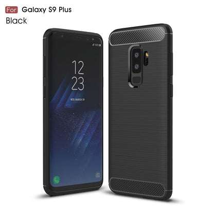 TPU Case für Samsung Galaxy S9 PLUS G965 Carbon Skin Brushed
