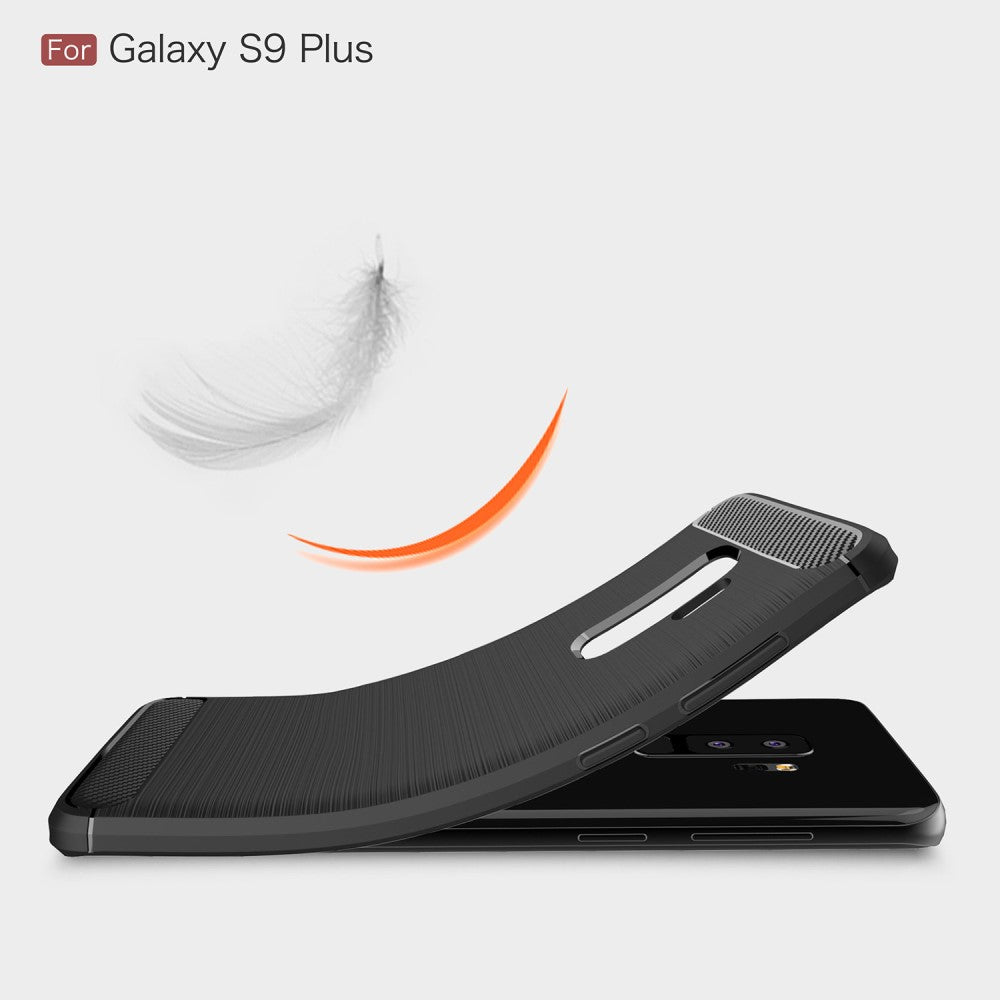 TPU Case für Samsung Galaxy S9 PLUS G965 Carbon Skin Brushed