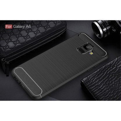 TPU Case für Samsung Galaxy A6 (2018) Carbon Skin Brushed