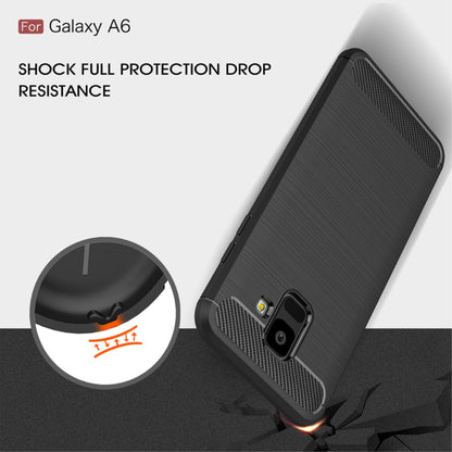 TPU Case für Samsung Galaxy A6 (2018) Carbon Skin Brushed