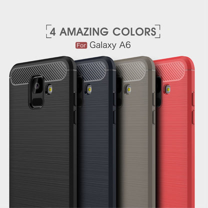 TPU Case für Samsung Galaxy A6 (2018) Carbon Skin Brushed