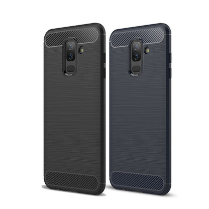 TPU Case für Samsung Galaxy A6+ (2018) Carbon Skin Brushed