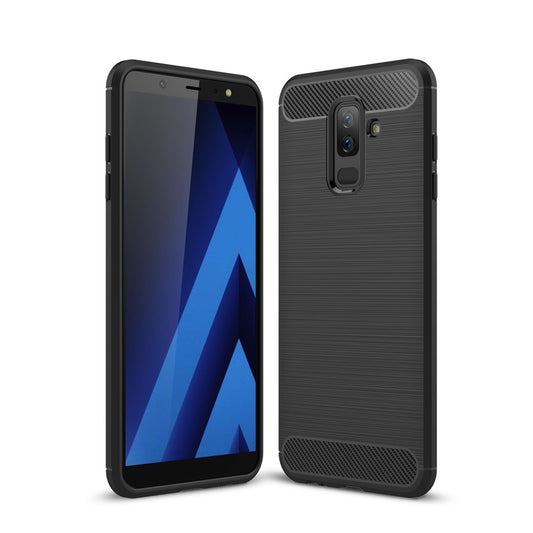 TPU Case für Samsung Galaxy A6+ (2018) Carbon Skin Brushed
