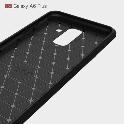 TPU Case für Samsung Galaxy A6+ (2018) Carbon Skin Brushed