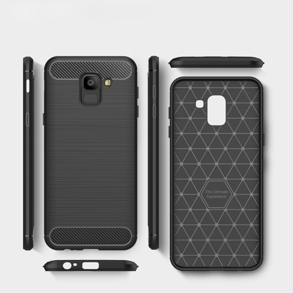 TPU Case für Samsung Galaxy J6 (2018) Carbon Skin Brushed